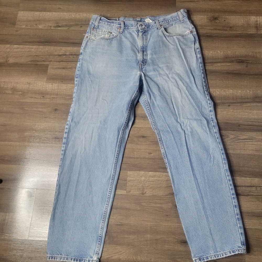 Levi's Men's 550 Relaxed Fit Straight Leg Jeans 40x32 Lt Wash Denim Vintage